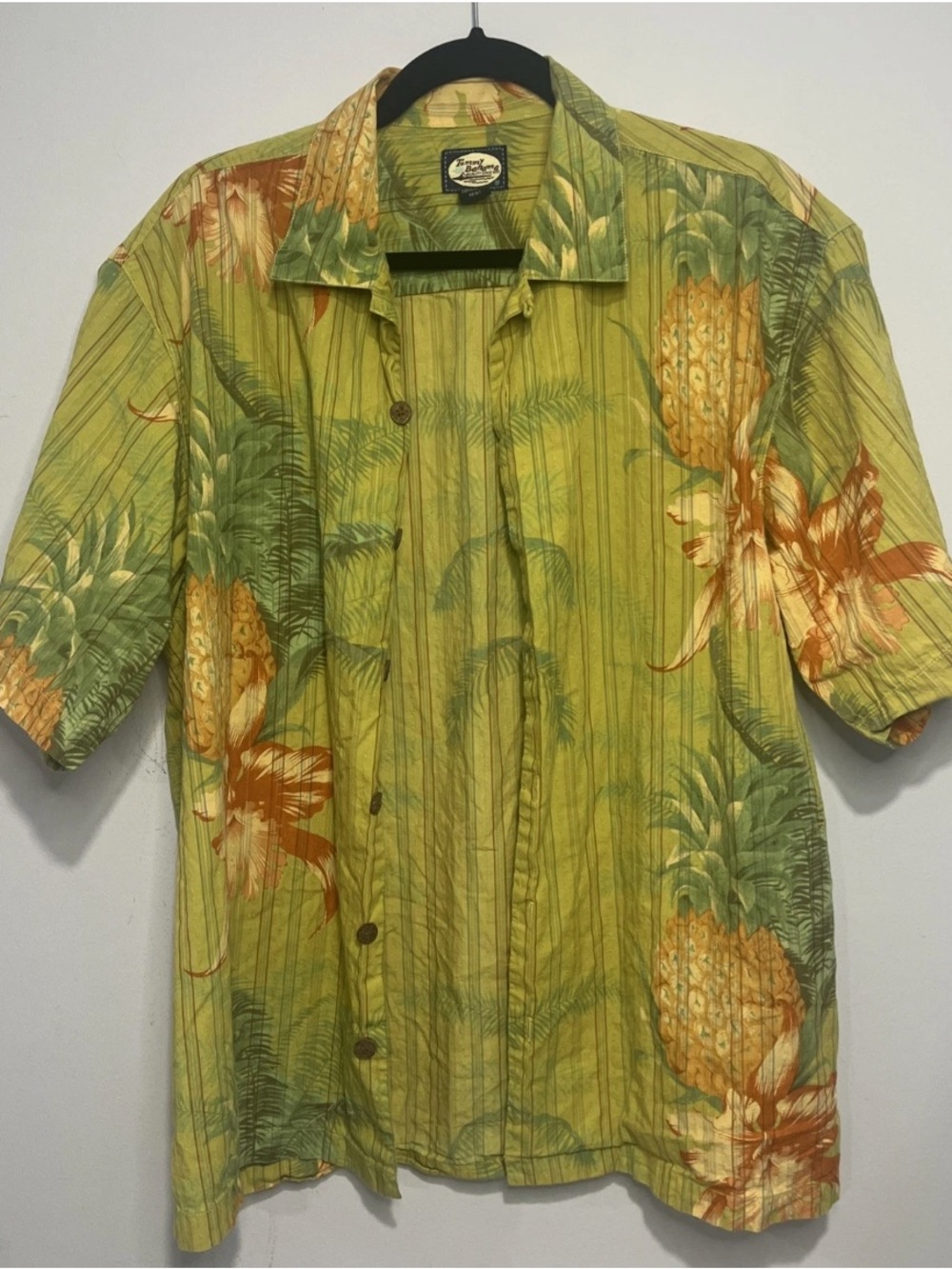 Tommy Bahama Vintage Old School Hawaiian Button Down Short Sleeve - Size M